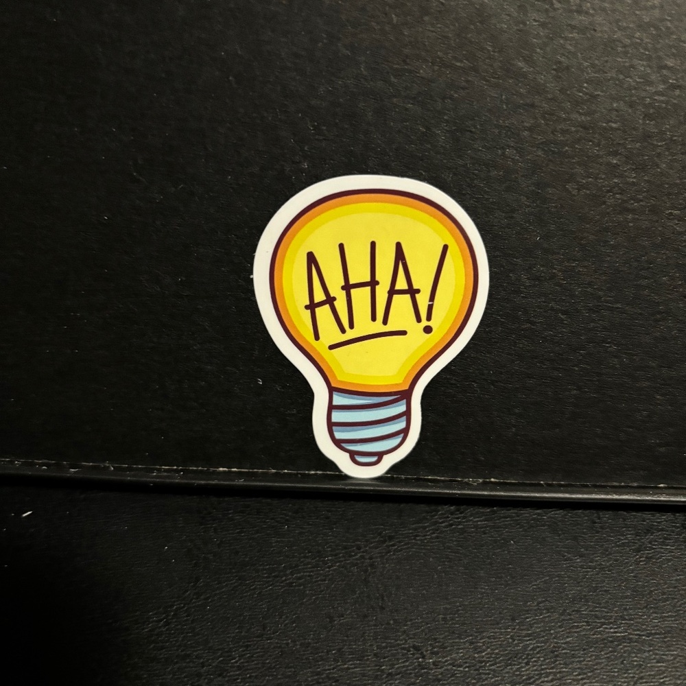 LIGHT BULB MOMENT QUOTE STICKER
